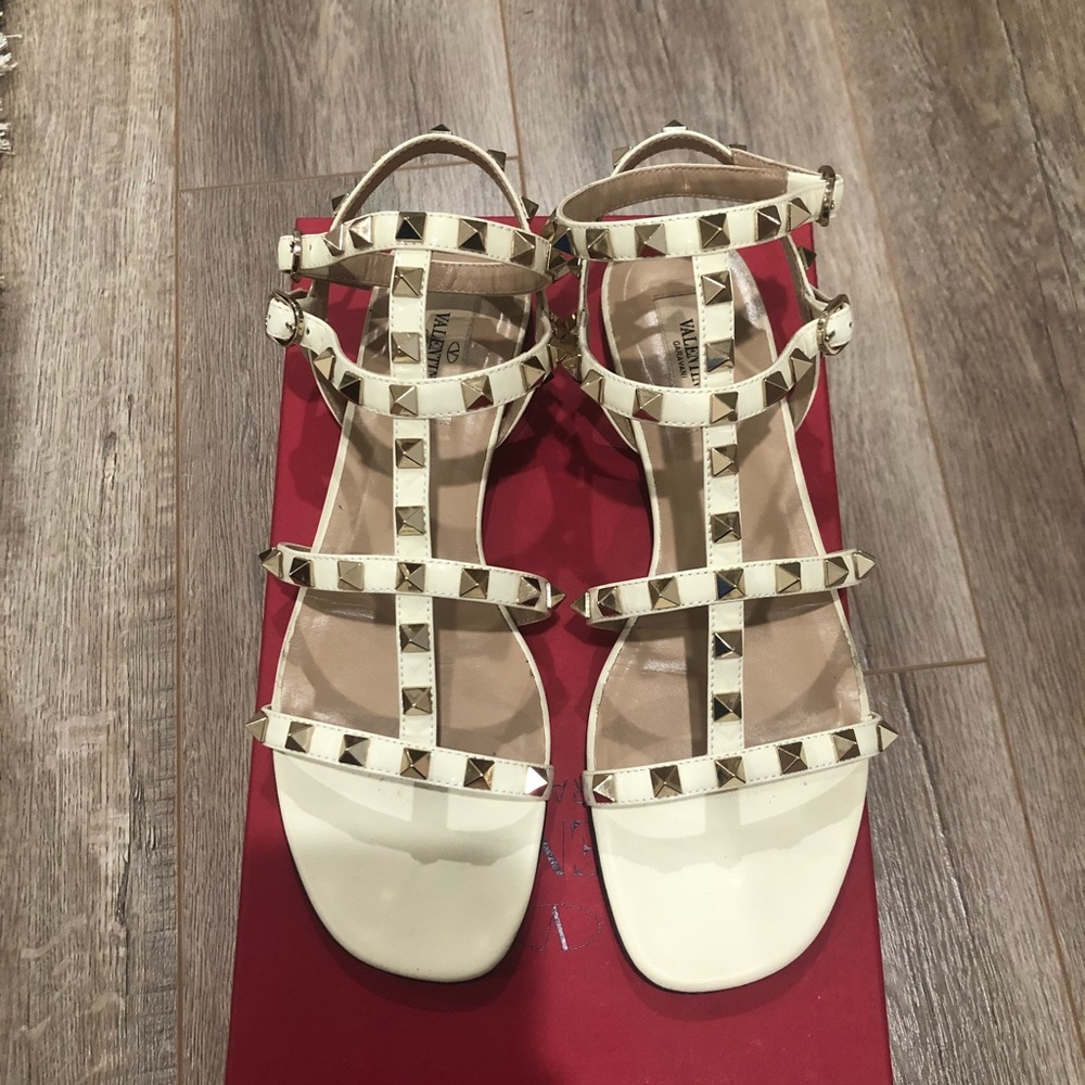 Valentino Rockstud Caged Leather Sandal